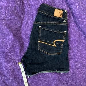 American eagle crop shorts, super stretch mid rise